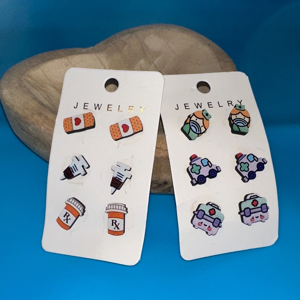 Nurse Earrings Set of 2